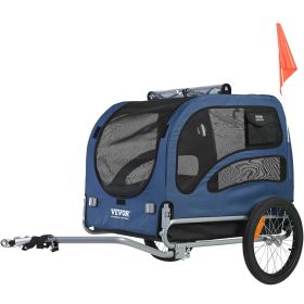 Dog Bike Trailer, Supports up to 100 lbs, Pet Cart Bicycle Carrier, Easy Folding Frame with Quick Release Wheels, Universal Bicycle Coupler