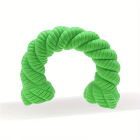 Natural Rubber Horseshoe-Shaped Chew Toys,Dog Toys For Aggressive Chewers, Dog Toys For Medium Large Dogs, Toys For Traning (Option: Green)